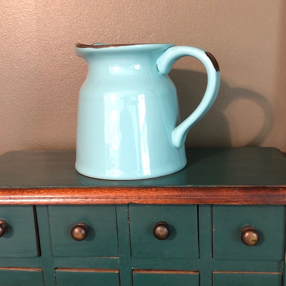 Blue Ceramic Pitcher La Dolce Vita by Turino